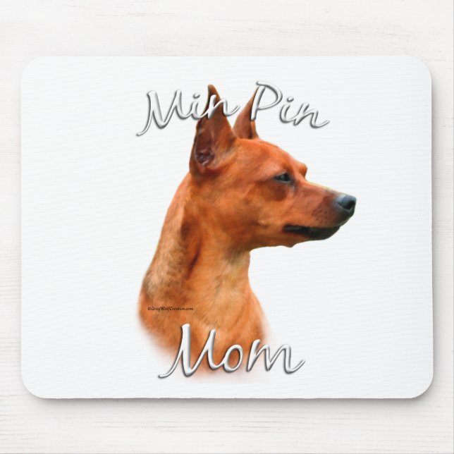 Miniature Pinscher (rust) Mum 2 Mouse Mat (Front)