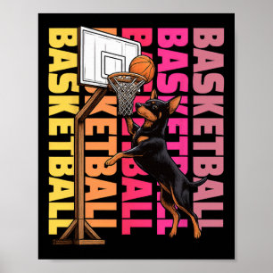 Miniature Pinscher Sketll Sports Dog Lover Poster