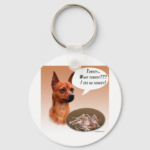 Miniature Pinscher Turkey Key Ring