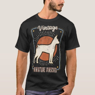 Miniature Pinscher Vintage Retro Classic Dog Love  T-Shirt