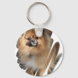 Miniature Pomeranian Keychain