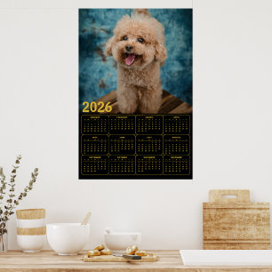Miniature Poodle 2026 Calendar Poster