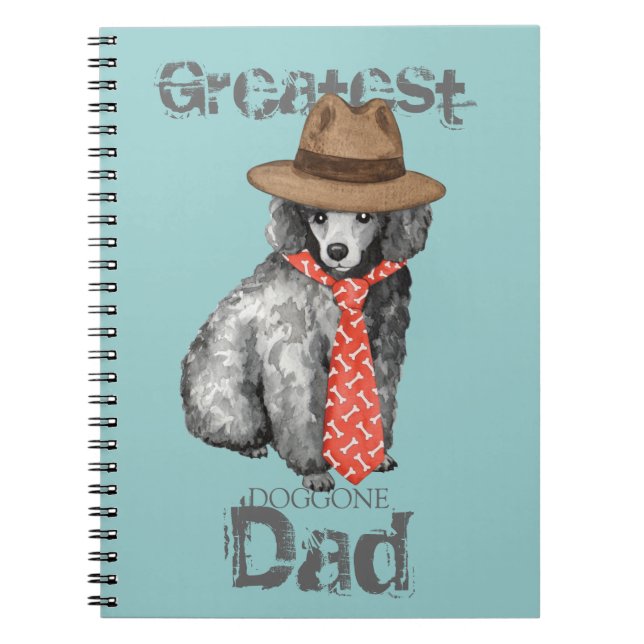 Miniature Poodle Dad Notebook (Front)