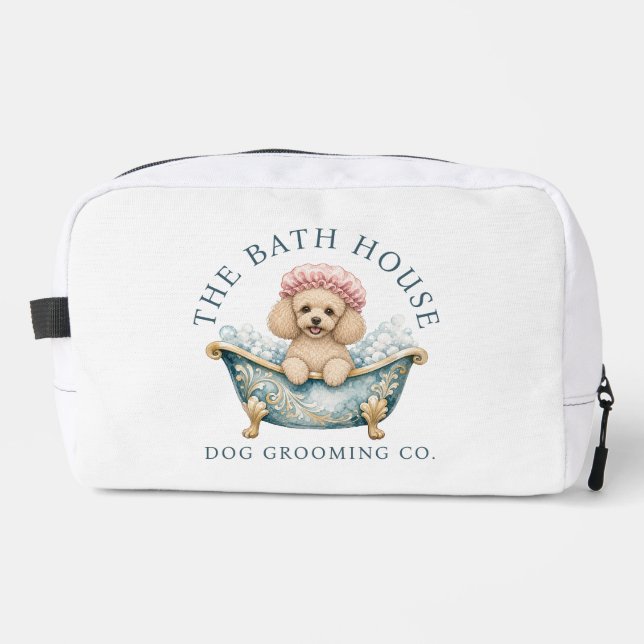 Miniature Poodle Dog Grooming Kit Tool Bag (Front)