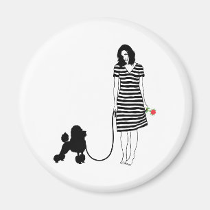 Miniature Poodle Magnet