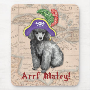 Miniature Poodle Pirate Mouse Mat