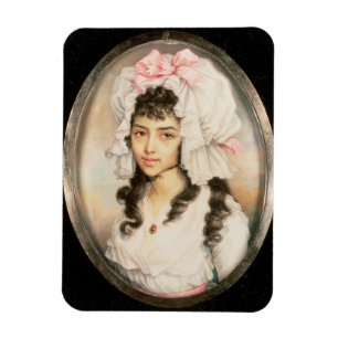 Miniature Portrait of a Girl Magnet
