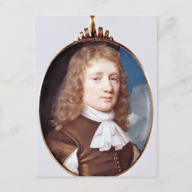 Miniature portrait of an Unknown Man, 1659 Postcard (Front)