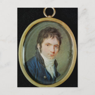 Miniature Portrait of Ludwig Van Beethoven , 1802 Postcard