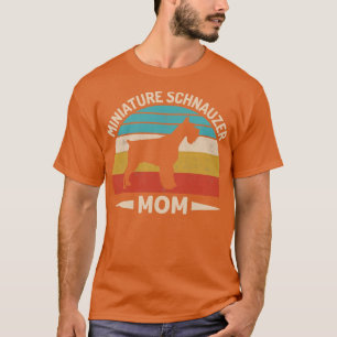 Miniature Schnauze Dog Mum Retro Vintage Sunset  T-Shirt