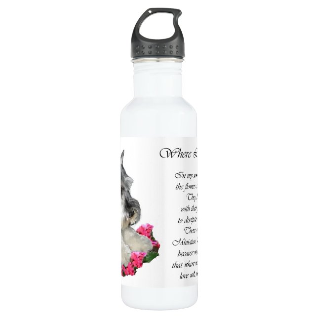 Miniature Schnauzer Art 710 Ml Water Bottle (Front)