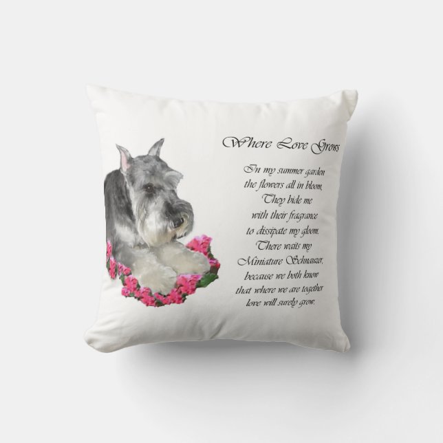 Miniature Schnauzer Art Gifts Cushion (Front)