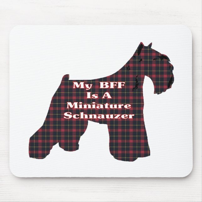 Miniature Schnauzer BFF Gifts Mouse Mat (Front)