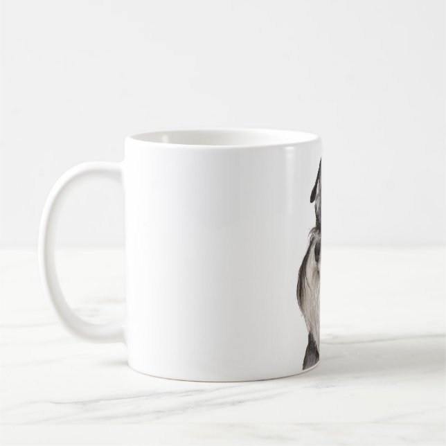 Miniature_Schnauzer black and silver Coffee Mug (Left)