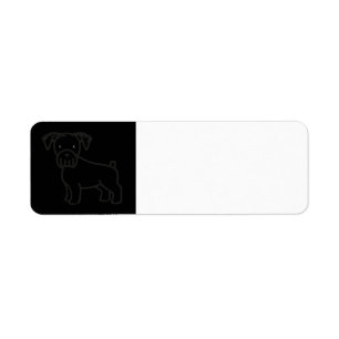 Miniature Schnauzer Black Cartoon