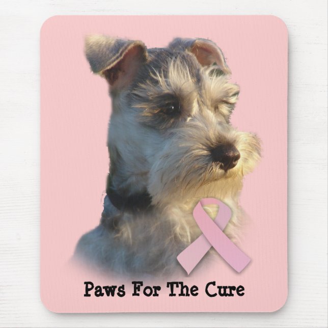 Miniature Schnauzer Breast Cancer Mousepad (Front)