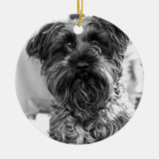 Miniature Schnauzer Ceramic Tree Decoration