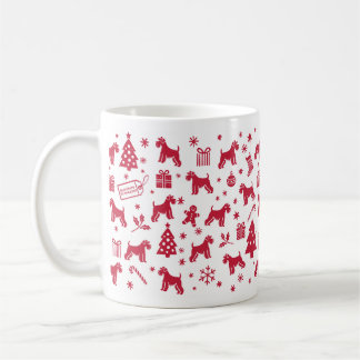 Miniature Schnauzer Christmas Design Coffee Mug