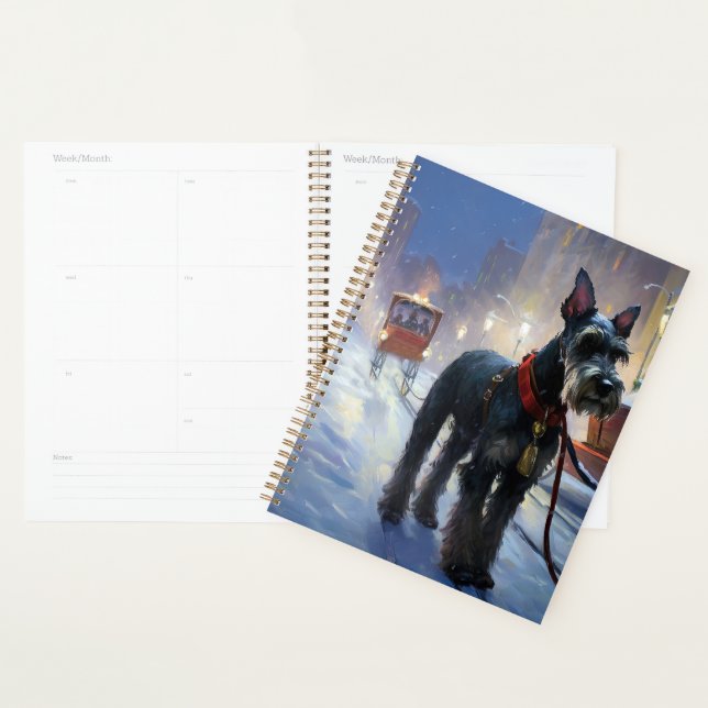 Miniature Schnauzer Christmas Festive Season Planner (Display)