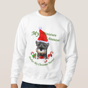 Miniature Schnauzer Christmas Gifts Sweatshirt