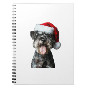 Miniature Schnauzer Christmas Notebook