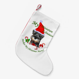 Miniature Schnauzer Christmas Small Christmas Stocking