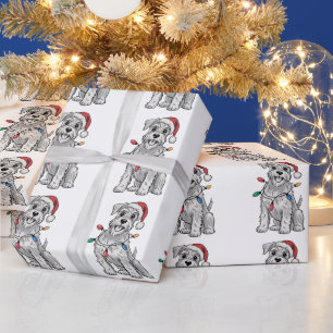 Miniature Schnauzer Christmas Xmas Dog Lover Gift Wrapping Paper