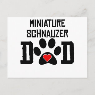 Miniature Schnauzer Dad Postcard