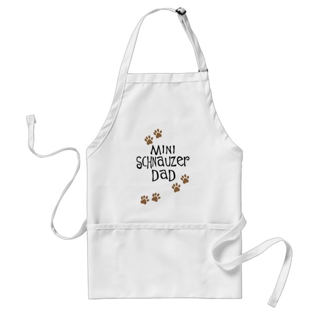 Miniature Schnauzer Dad Standard Apron (Front)
