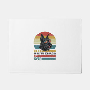 Miniature Schnauzer Dad Vintage Patriotic Shirt De Doormat