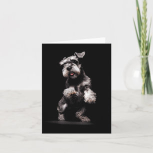 Miniature Schnauzer Dog Art Miniature Schnauzer Card