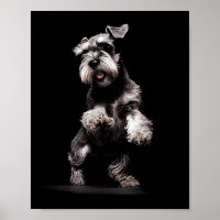 Miniature Schnauzer Dog Art Miniature Schnauzer