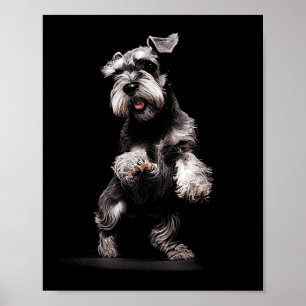 Miniature Schnauzer Dog Art Miniature Schnauzer Poster