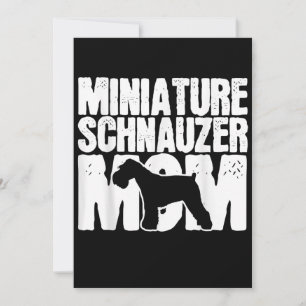 Miniature Schnauzer Dog Mum Mama Mors Day gift Announcement