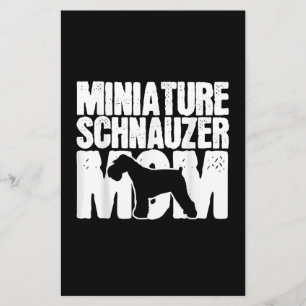 Miniature Schnauzer Dog Mum Mama Mors Day gift Stationery