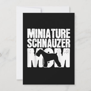 Miniature Schnauzer Dog Mum Mama Mors Day gift Thank You Card