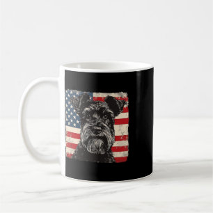 Miniature Schnauzer Dog Patriotic 4th Of July Gift Coffee Mug