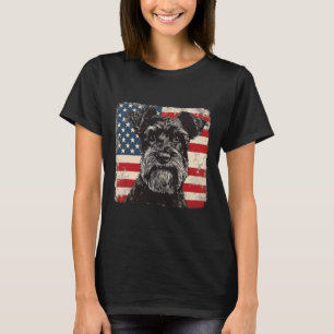Miniature Schnauzer Dog Patriotic 4th Of July Gift T-Shirt
