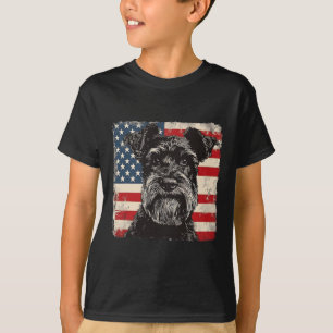 Miniature Schnauzer Dog Patriotic 4th Of July Gift T-Shirt