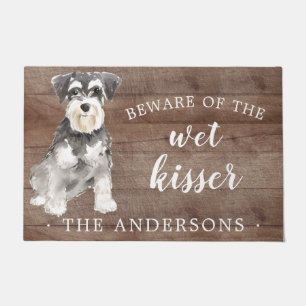 Miniature Schnauzer Dog Personalised Door Mat