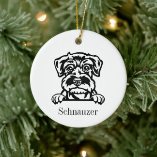 Miniature Schnauzer dog Personalised Pet Ornament
