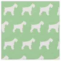 Miniature Schnauzer Dog Silhouette Pet Sage Green