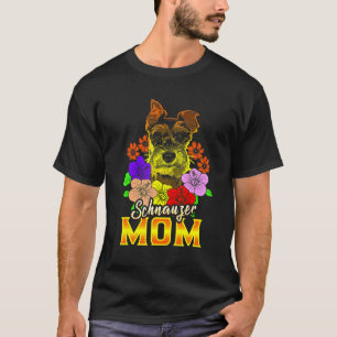 Miniature Schnauzer Dogs Womens Schnauzer Dog Mum T-Shirt