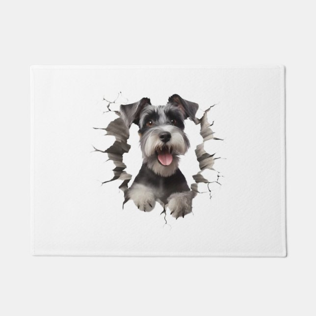 Miniature Schnauzer Doormat (Front)