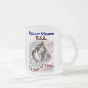 Miniature Schnauzer Gifts Frosted Glass Coffee Mug