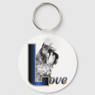 Miniature Schnauzer Gifts Key Ring