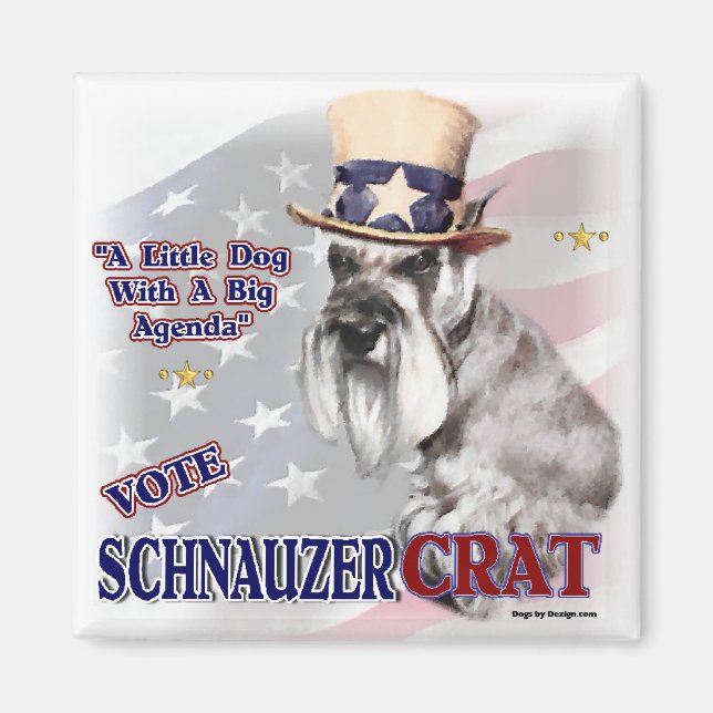 Miniature Schnauzer Gifts Magnet (Front)