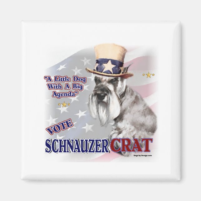 Miniature Schnauzer Gifts Magnet (Front)