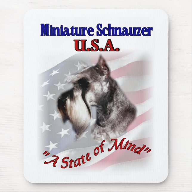 Miniature Schnauzer Gifts Mouse Mat (Front)