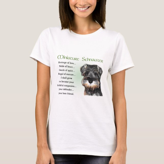 Miniature Schnauzer Gifts T-Shirt (Front)